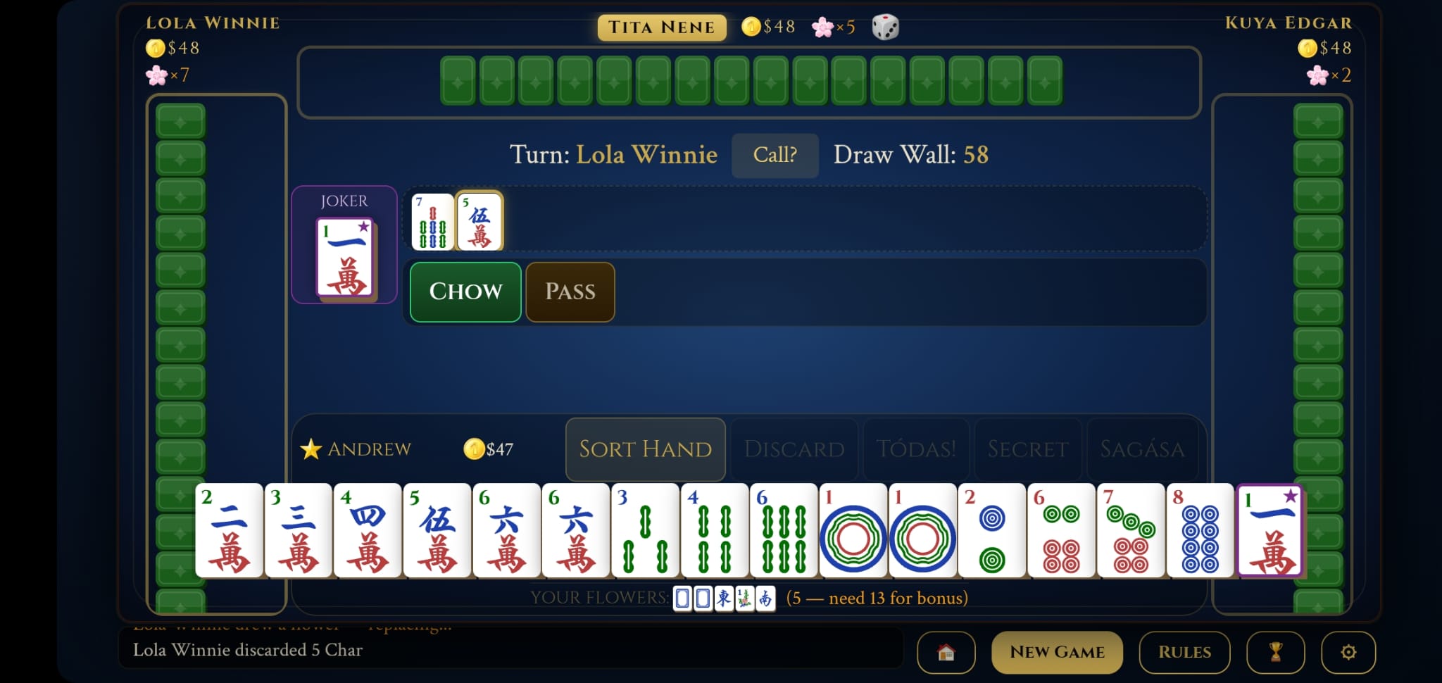 In-game board view